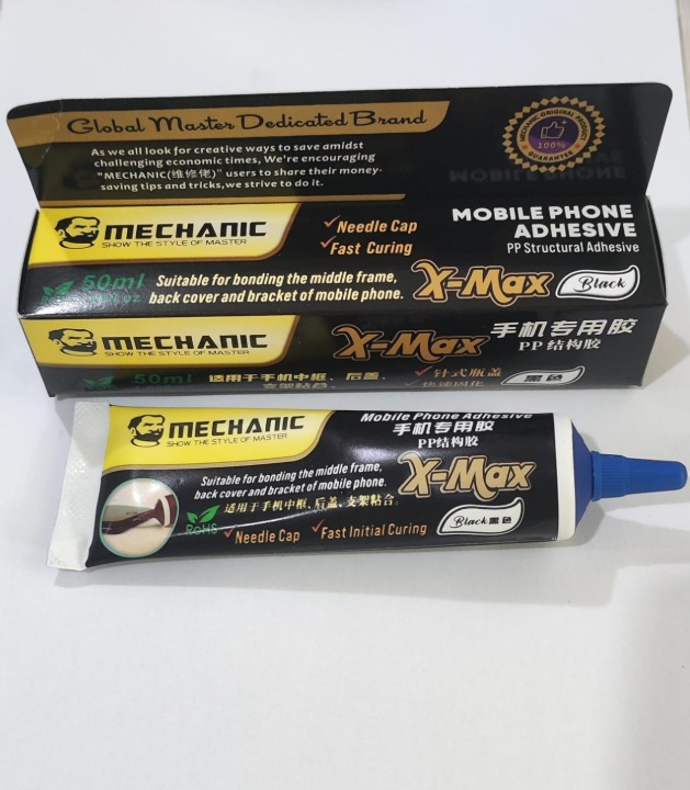 LEM JELLY MECHANIC X-MAX [50ML] BLACK SUPER LENGKET ORIGINAL